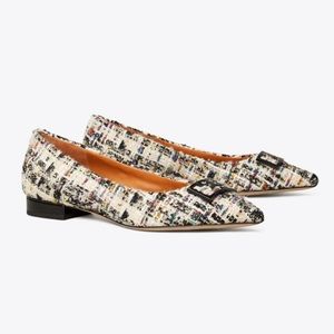 Tory Burch Tweed Gigi Flat size 7 without box